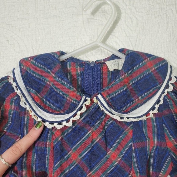 Vintage Plaid Dress 4t - Picture 2 of 11